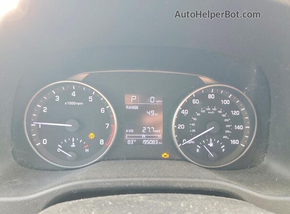 KMHD84LF3HU203532 2017 HYUNDAI ELANTRA Silver ხელსაწყოთა პანელის ხედი