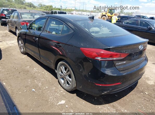 KMHD84LF3HU227958 2017 HYUNDAI ELANTRA Black Հետևի ձախ
