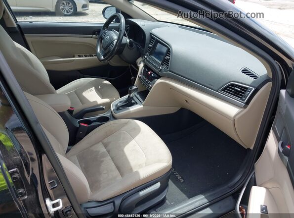 KMHD84LF3HU273614 2017 HYUNDAI ELANTRA Black Widok wnętrza z przodu