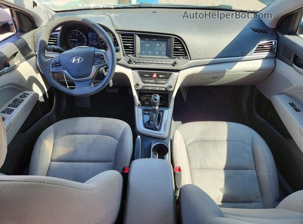 KMHD84LF3HU372868 2017 HYUNDAI ELANTRA Gray Вид панелі приладів