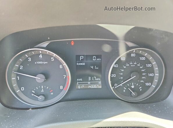 KMHD84LF3HU372868 2017 HYUNDAI ELANTRA Gray Вид щитка приладів