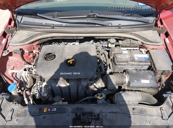 KMHD84LF3JU475021 2018 HYUNDAI ELANTRA Red Widok z tyłu