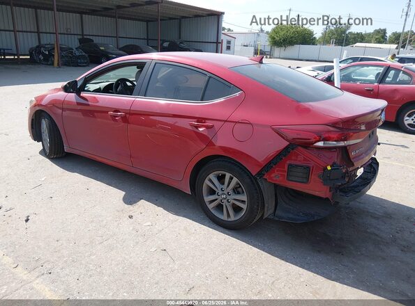 KMHD84LF3JU475021 2018 HYUNDAI ELANTRA Red Tył lewy