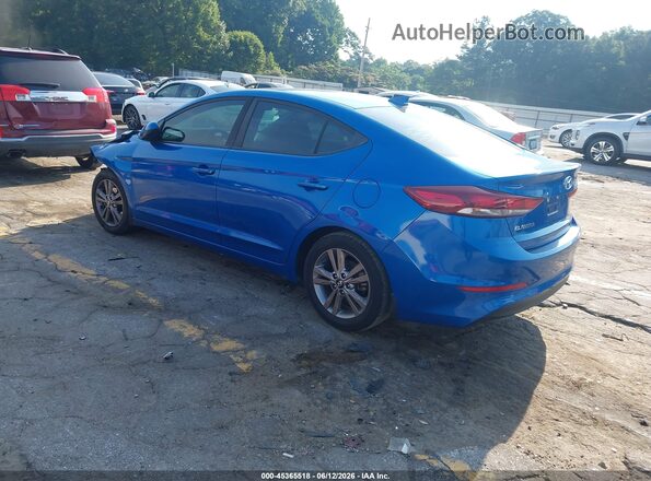 KMHD84LF3JU657334 2018 HYUNDAI ELANTRA Blue Rear left