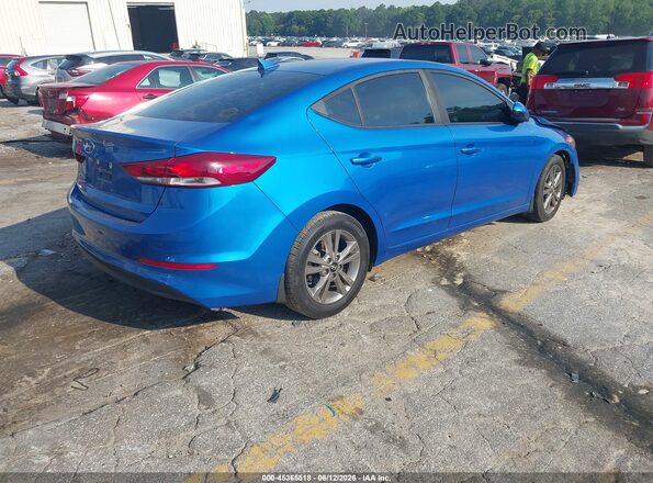 KMHD84LF3JU657334 2018 HYUNDAI ELANTRA Blue Rear right