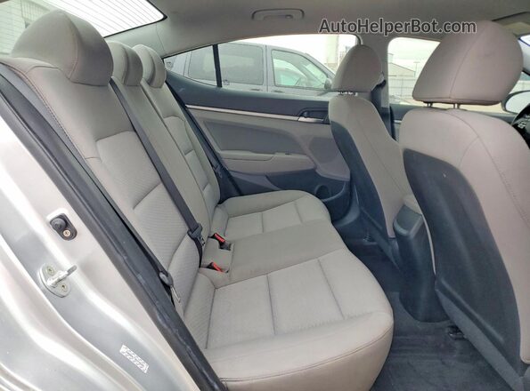 KMHD84LF3KU746287 2019 HYUNDAI ELANTRA Серебряный Вид задних сидений