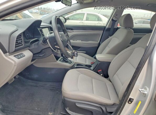 KMHD84LF3KU746287 2019 HYUNDAI ELANTRA Серебряный Вид салона спереди