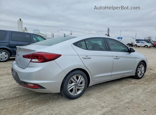 KMHD84LF3KU746287 2019 HYUNDAI ELANTRA Серебряный Задняя правая четверть