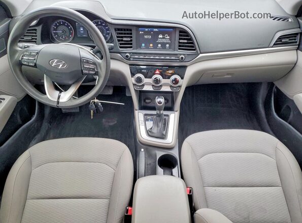 KMHD84LF3KU746287 2019 HYUNDAI ELANTRA Серебряный Вид панели приборов