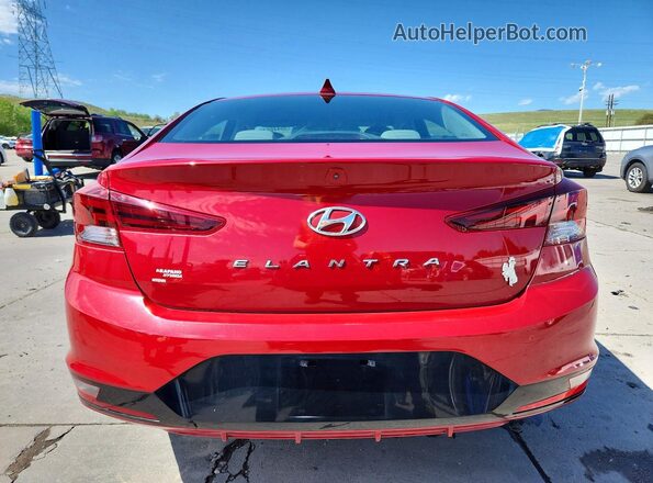KMHD84LF3KU780293 2019 HYUNDAI ELANTRA Красный Вид сзади