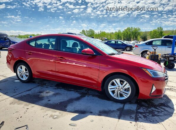 KMHD84LF3KU780293 2019 HYUNDAI ELANTRA Красный Передняя правая четверть
