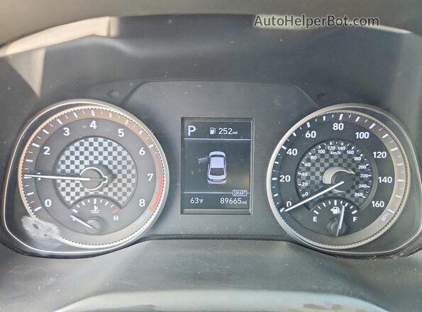 KMHD84LF3KU780293 2019 HYUNDAI ELANTRA Красный Вид щитка приборов