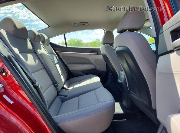 KMHD84LF3KU780293 2019 HYUNDAI ELANTRA Красный Вид задних сидений