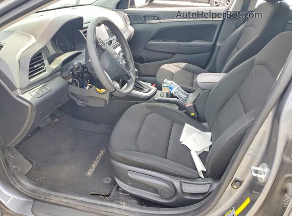 KMHD84LF3KU867630 2019 HYUNDAI ELANTRA Gray Widok wnętrza z przodu