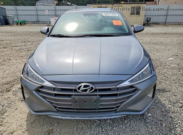 KMHD84LF3KU867630 2019 HYUNDAI ELANTRA Gray Widok z przodu