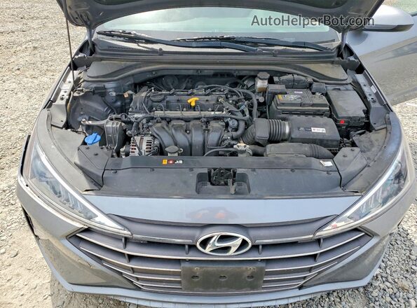 KMHD84LF3KU867630 2019 HYUNDAI ELANTRA Gray Widok wnętrza z tyłu