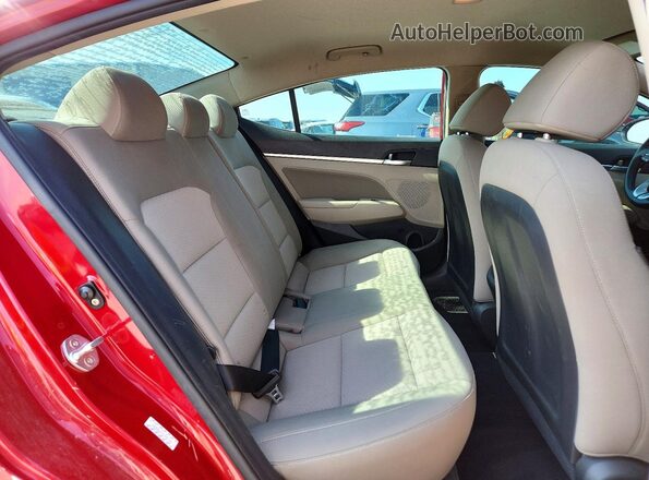 KMHD84LF3LU941193 2020 HYUNDAI ELANTRA Red Հետևի նստատեղերի տեսք