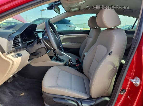 KMHD84LF3LU941193 2020 HYUNDAI ELANTRA Red Սալոնի դիմացի տեսք