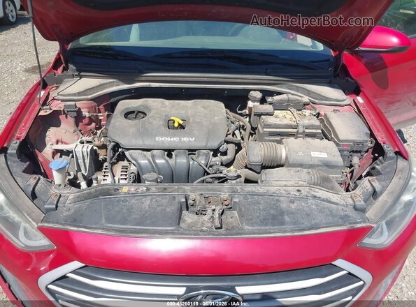 KMHD84LF4HU076709 2017 HYUNDAI ELANTRA Red Rear view
