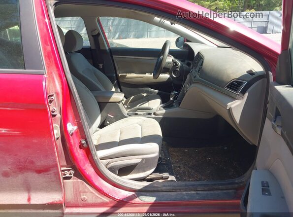 KMHD84LF4HU076709 2017 HYUNDAI ELANTRA Red Front interior view