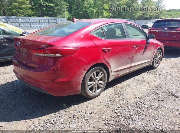 KMHD84LF4HU076709 2017 HYUNDAI ELANTRA Red Rear right