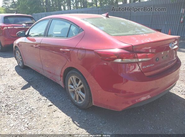 KMHD84LF4HU076709 2017 HYUNDAI ELANTRA Red Rear left