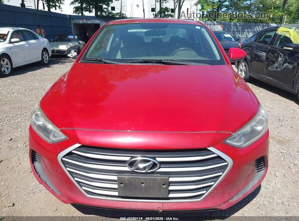 KMHD84LF4HU076709 2017 HYUNDAI ELANTRA Red Instrument cluster view