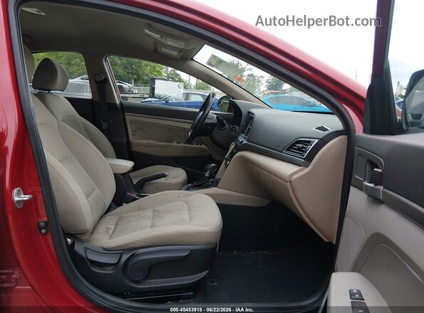 KMHD84LF4HU141378 2017 HYUNDAI ELANTRA Red Սալոնի դիմացի տեսք