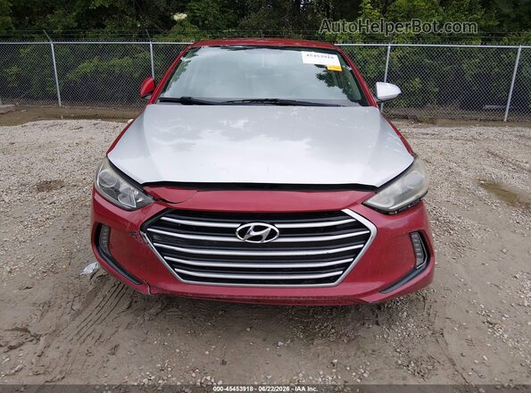 KMHD84LF4HU141378 2017 HYUNDAI ELANTRA Red Սարքավորումների վահանակի տեսք