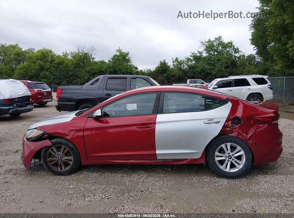 KMHD84LF4HU141378 2017 HYUNDAI ELANTRA Red Սալոնի 360 աստիճան տեսք