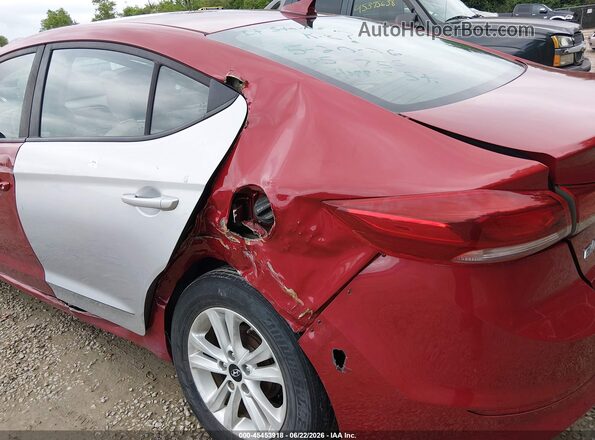 KMHD84LF4HU141378 2017 HYUNDAI ELANTRA Red Դիմացի տեսք