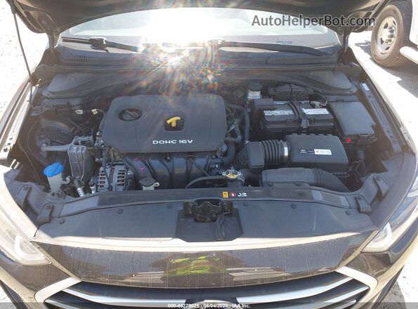 KMHD84LF4HU174588 2017 HYUNDAI ELANTRA Black Вид ззаду