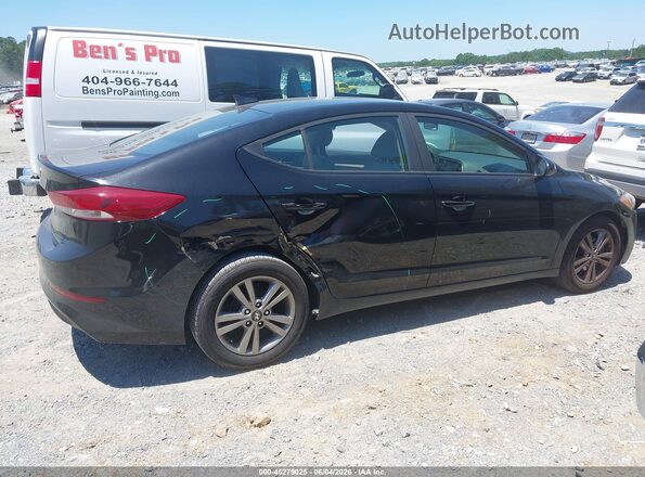 KMHD84LF4HU174588 2017 HYUNDAI ELANTRA Black Вид задньої частини салону