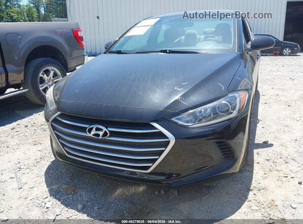 KMHD84LF4HU174588 2017 HYUNDAI ELANTRA Black Вид щитка приладів