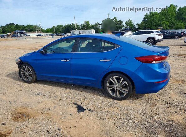 KMHD84LF4HU227354 2017 HYUNDAI ELANTRA Blue Rear left