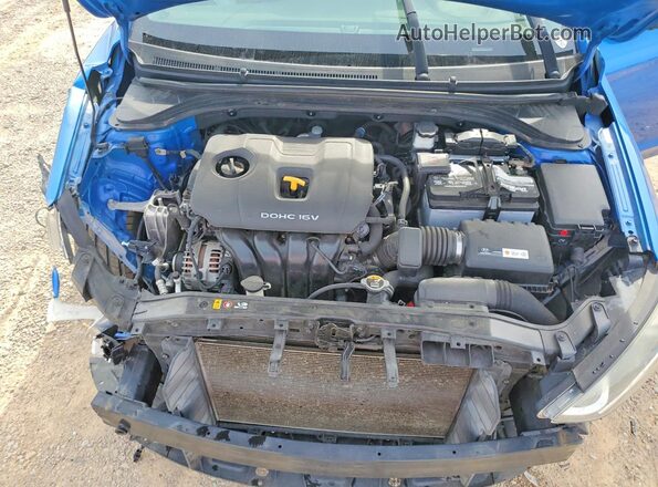 KMHD84LF4HU227354 2017 HYUNDAI ELANTRA Blue Rear interior view