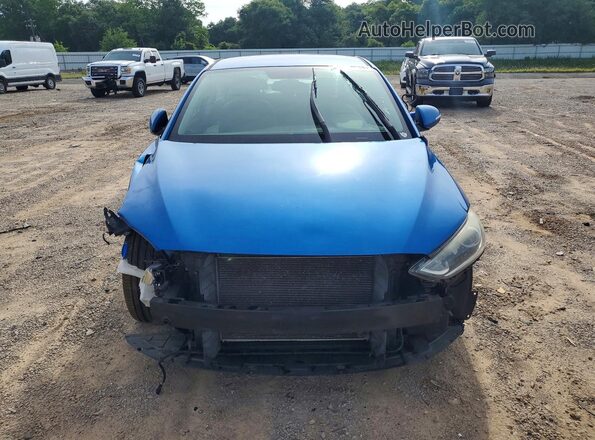 KMHD84LF4HU227354 2017 HYUNDAI ELANTRA Blue Front view
