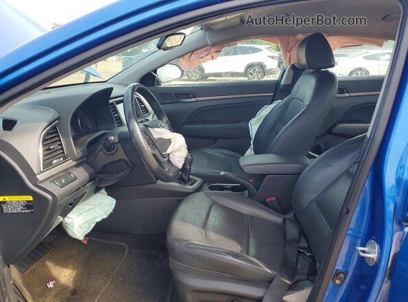 KMHD84LF4HU227354 2017 HYUNDAI ELANTRA Blue Front interior view