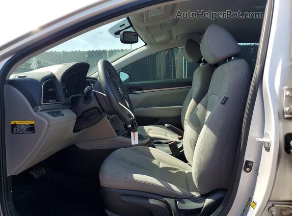 KMHD84LF4JU546968 2018 HYUNDAI ELANTRA Silver Widok wnętrza z przodu