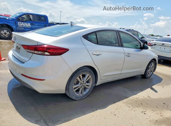 KMHD84LF4JU586161 2018 HYUNDAI ELANTRA Серебряный Задняя правая четверть