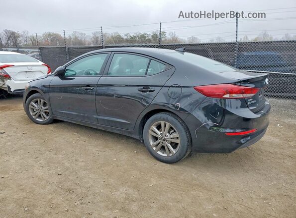 KMHD84LF4JU629302 2018 HYUNDAI ELANTRA Black Rear left