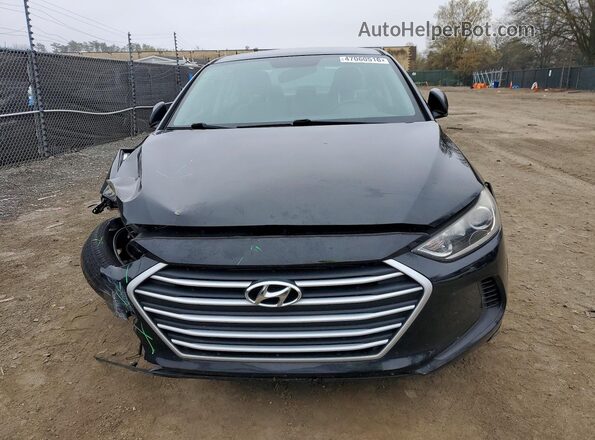 KMHD84LF4JU629302 2018 HYUNDAI ELANTRA Black Front view
