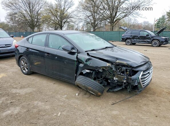 KMHD84LF4JU629302 2018 HYUNDAI ELANTRA Black Front right