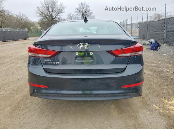 KMHD84LF4JU629302 2018 HYUNDAI ELANTRA Black Rear view