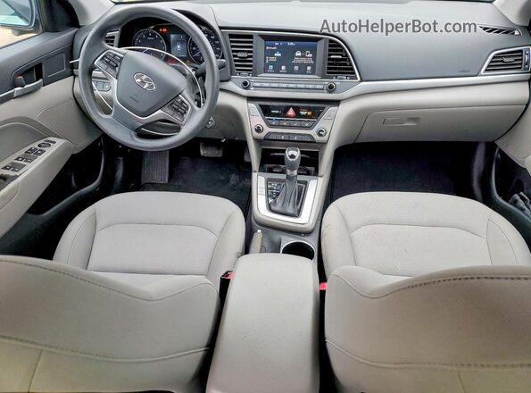 KMHD84LF4JU629302 2018 HYUNDAI ELANTRA Black Dashboard view