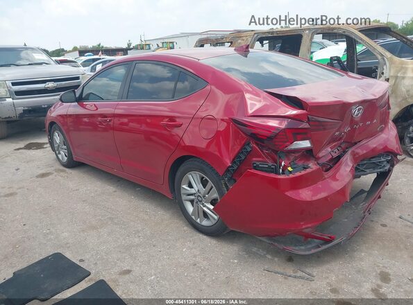 KMHD84LF4LU002487 2020 HYUNDAI ELANTRA Red უკანა მარცხენა