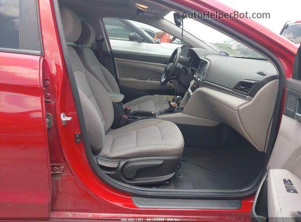KMHD84LF4LU002487 2020 HYUNDAI ELANTRA Red წინა სალონის ხედი