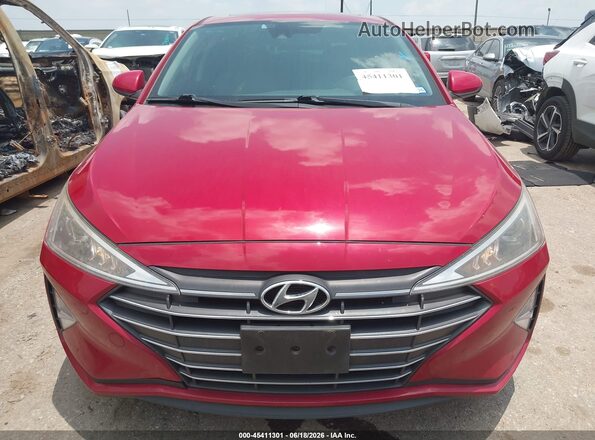 KMHD84LF4LU002487 2020 HYUNDAI ELANTRA Red ხელსაწყოთა პანელის ხედი
