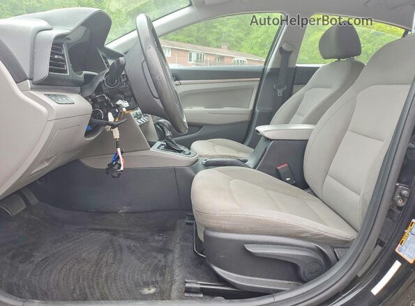 KMHD84LF4LU056243 2020 HYUNDAI ELANTRA Black Вид салону спереду