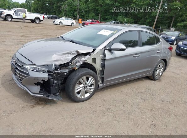 KMHD84LF4LU904203 2020 HYUNDAI ELANTRA Gray წინა მარცხენა ხედი სამი მეოთხედიდან